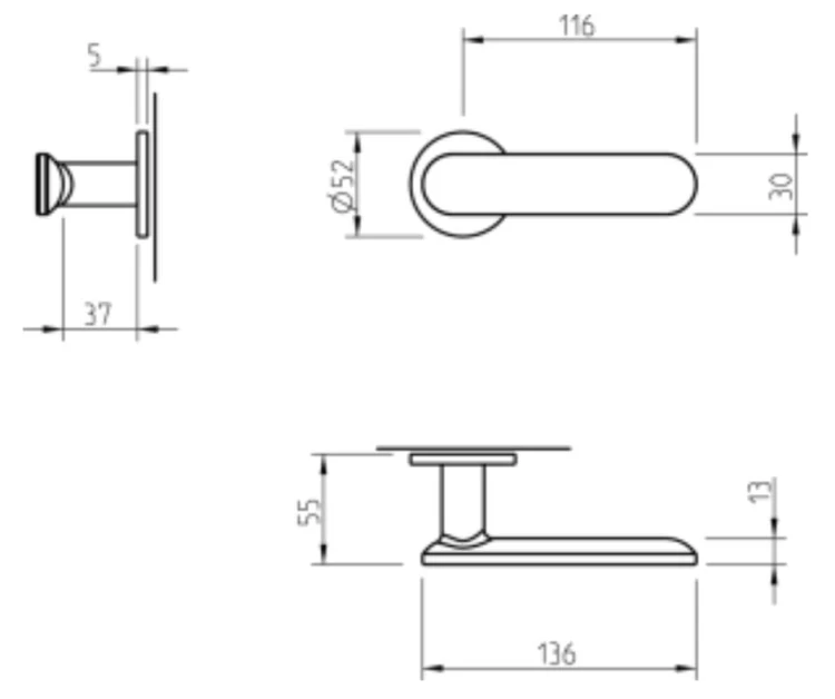 Klamka Tupai 4158 5S - rysunek techniczny.jpg